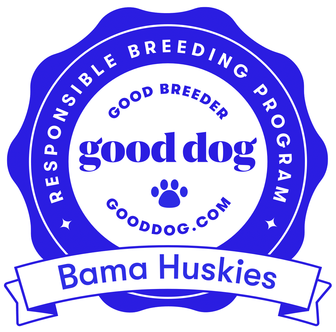 Responsible husky breeding program